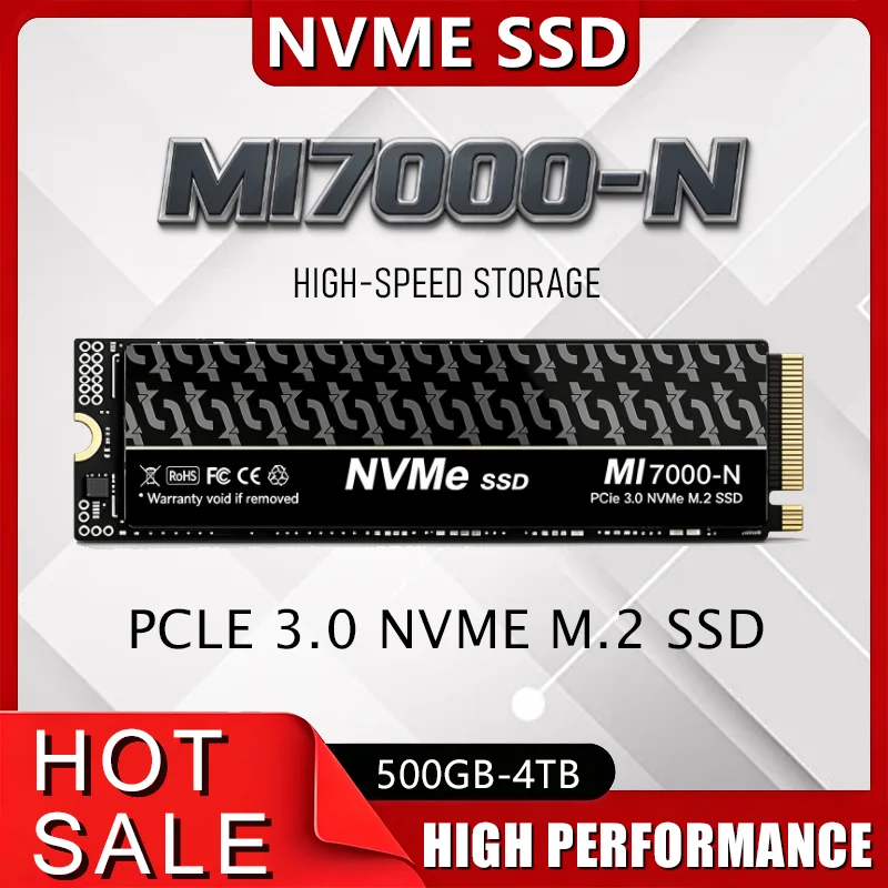 NEW High Speed NVMe MI7000-N 4TB SSD M.2  Internal Solid State Drive PCIe 3.0 Gaming Drive Works for  Laptop PC Hard Disk