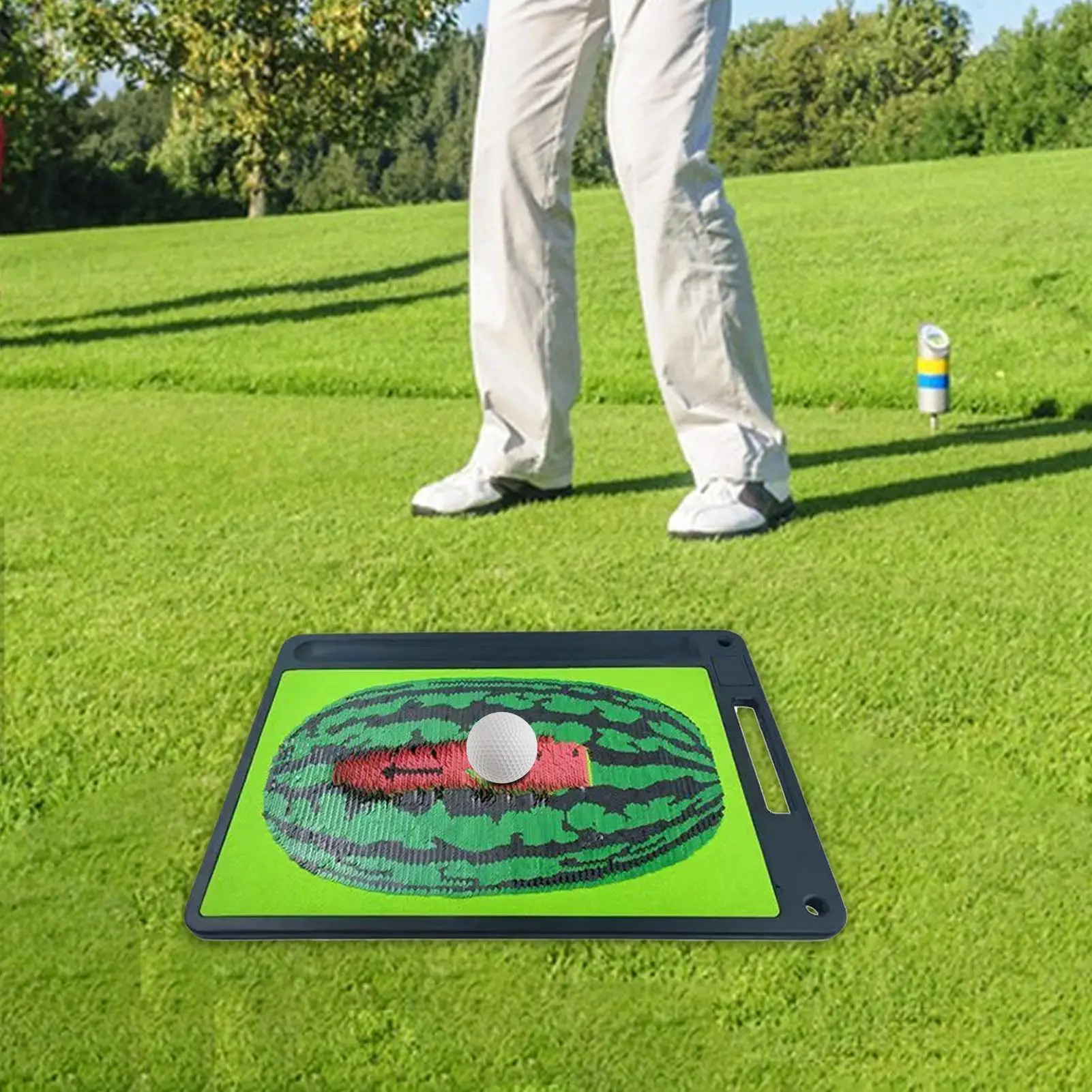 Estera de práctica de Golf, estera de práctica de Golf con almohadilla de ejercitador de retroalimentación de ruta de oscilación instantánea con detección de rastro para mejorar el swing