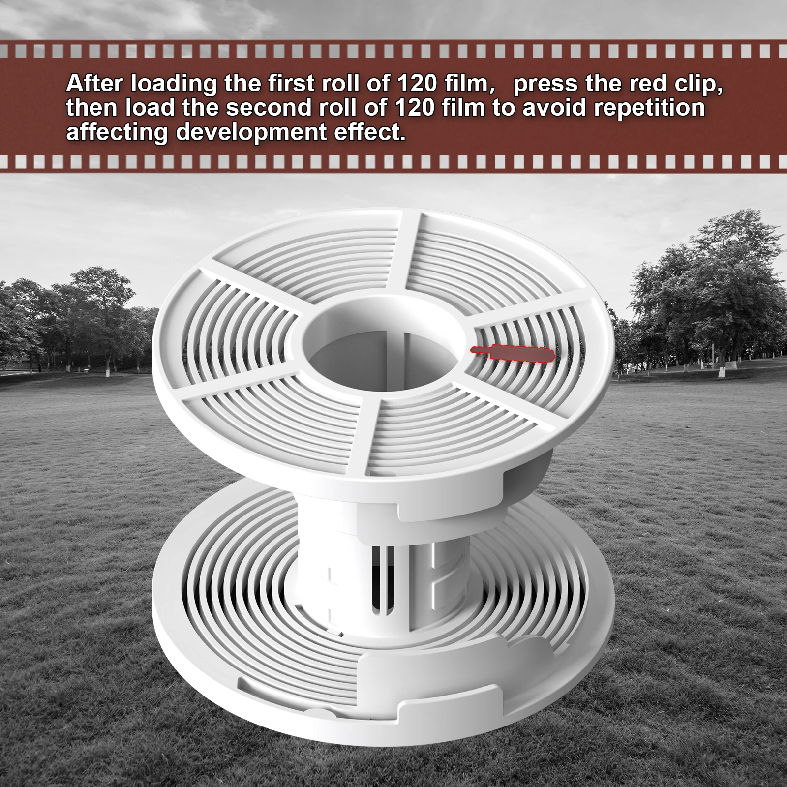 بكرة حلزونية متعددة التنسيق 120 135 127 لغرفة المظلمة لـ AP Paterson Kaiser تطوير بكرة الخزان ملحقات معالجة البديلة