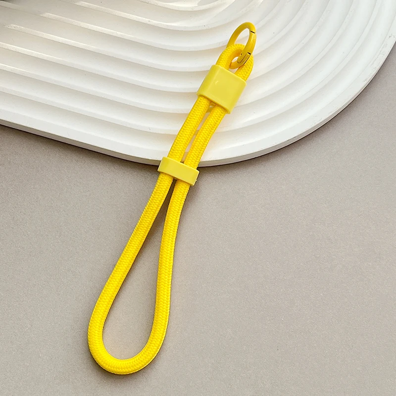 Colorful Braided Lanyard Keychain for Phone Case Women Anti Lost Knot Rope Strap Car Key Chains Diy Accessories Keyring