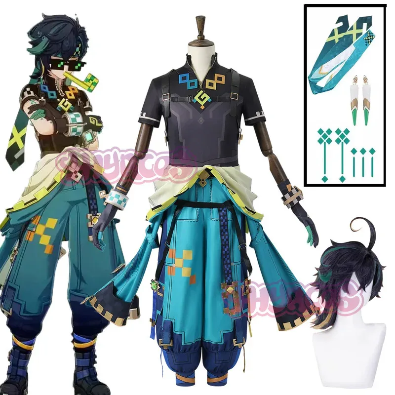 

Anime Kinich Cosplay Costume Game Genshin Impact Cosplay And Wigs Men Women Huitztlan Natlan Kinich Costume Cosplay Halloween