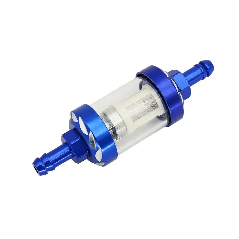 8mm CNC Aluminum Alloy Glass Gas Fuel Gasoline Oil Filter Moto for Dirt Pit Bike 125/140/150/160cc CRF70 90 110 TTR100 110 KLX65 image 5