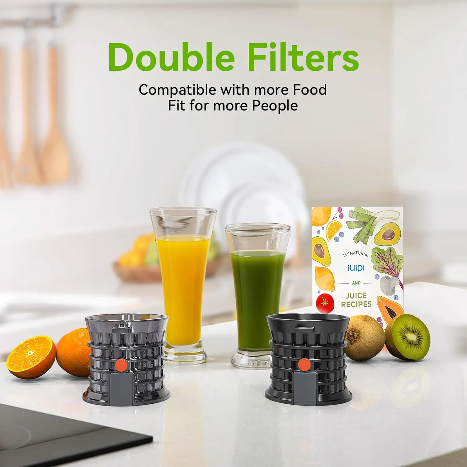 تناسب آلات عصارة المضغ البطيء للفواكه والخضروات بالكامل، مزلق تغذية كبير 4.3 بوصة، آلة استخراج العصير بقدرة 250 وات، عصير عالي