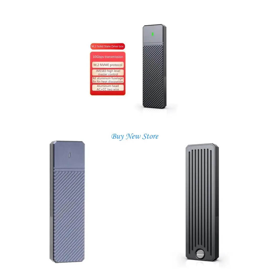 

20ce M.2 NVME SSD корпуса, без инструментов USB 3.2 Type-C 20 Гбит/с в корпус SSD M.2 для NVME M.2 (M-Key/B+M-Key) SSD