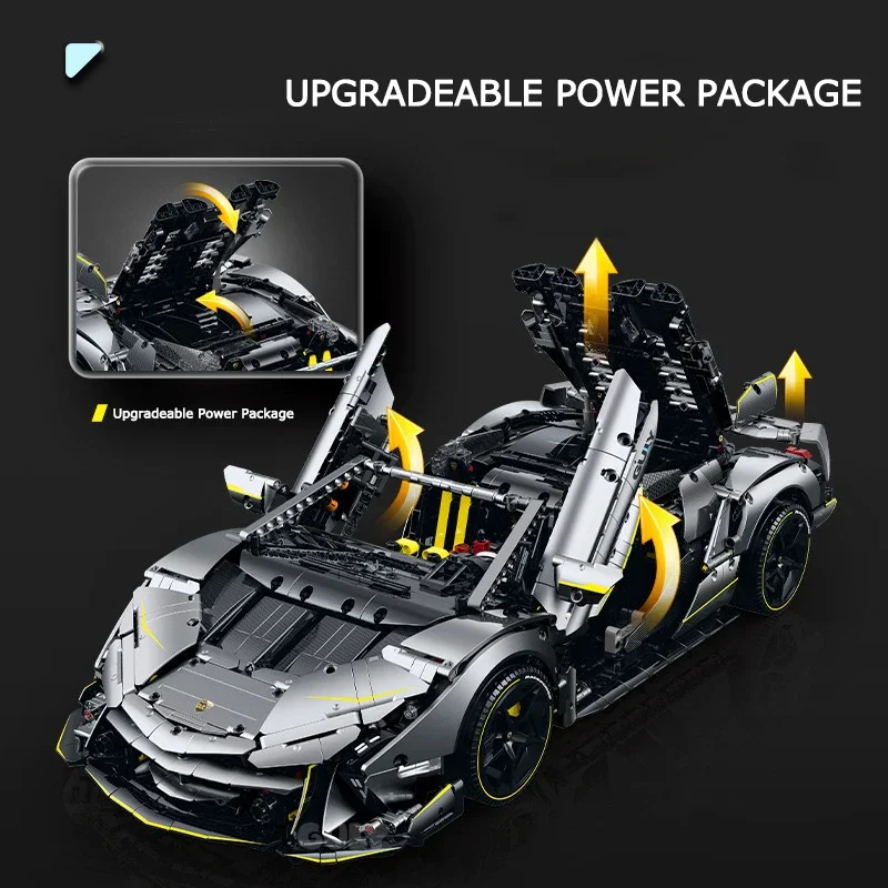 Technische Serie Eén Uit Concept Sportwagen Bouwsteen Stad Mechanische Snelheid Racing Voertuig Model Baksteen Speelgoed Voor Kind MOC