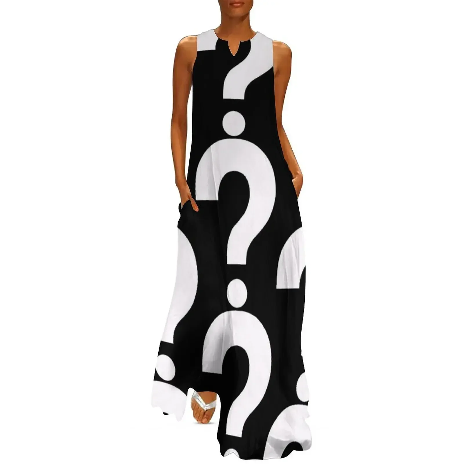 

Question Mark Long Dress evening dress woman Women dresses summer Party dresses Bride dresses Dress