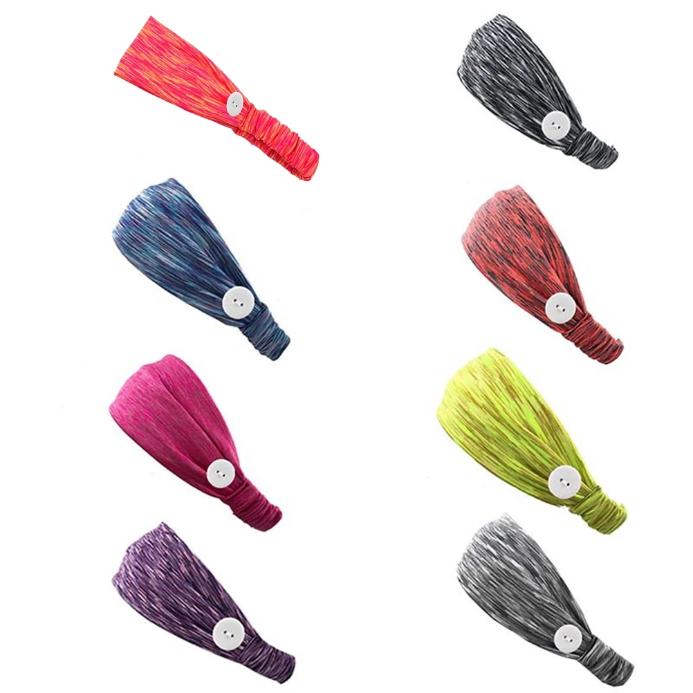 

Anti hair Headb s Breathable Soft Quality Functional Fitness Hair B Mask Button Running Sports Elastic