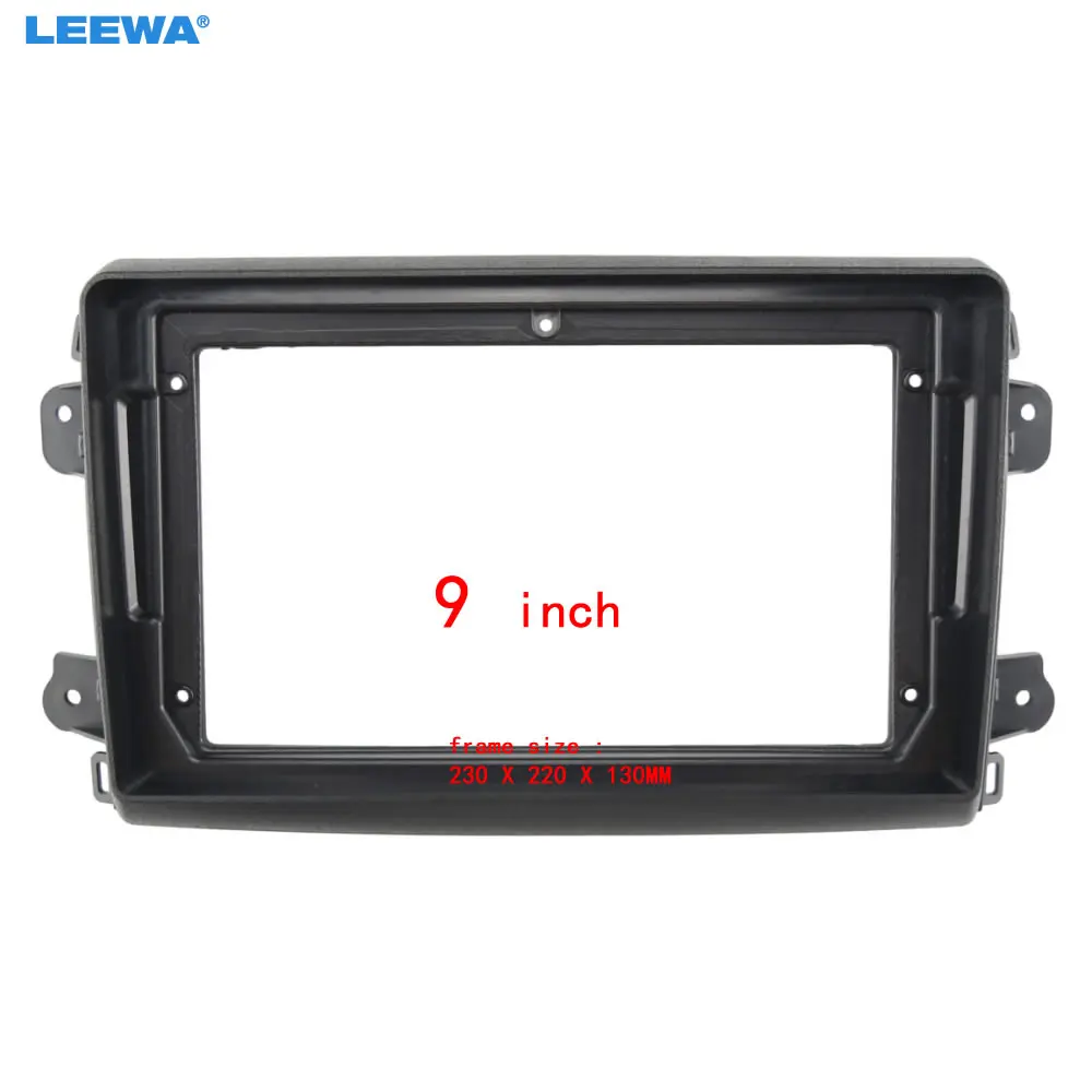 

LEEWA Car Audio 9" Big Screen Head Unit Dash Fascia Panel Frame Kit Adapter For Fait Ducato 2021+ Radio Dash Frame #CA7877