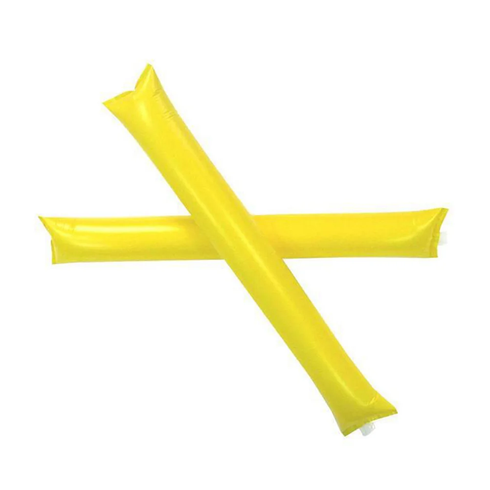 

60pcs Cheer Sticks Cheering Stick Stuffed Club Cheer Refueling Bar Inflatable Noisemakers Stick (Mix Color)