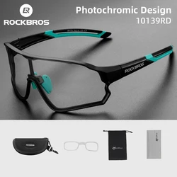 ROCKBROS Fahrradbrille Photochrome UV400 Sonnenbrille Fahrradbrille Outdoor Sport Fahrradbrille MTB Racing Leichte Schutzbrille