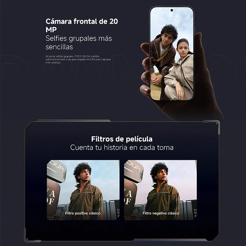 POCO X8 Pro 5G, NFC, Dimensity 8500-Ultra, 6.59 pulgadas,120 Hz, cámara de 50 MP, 6500 mAh, resistencia IP68 al polvo y al agua 6