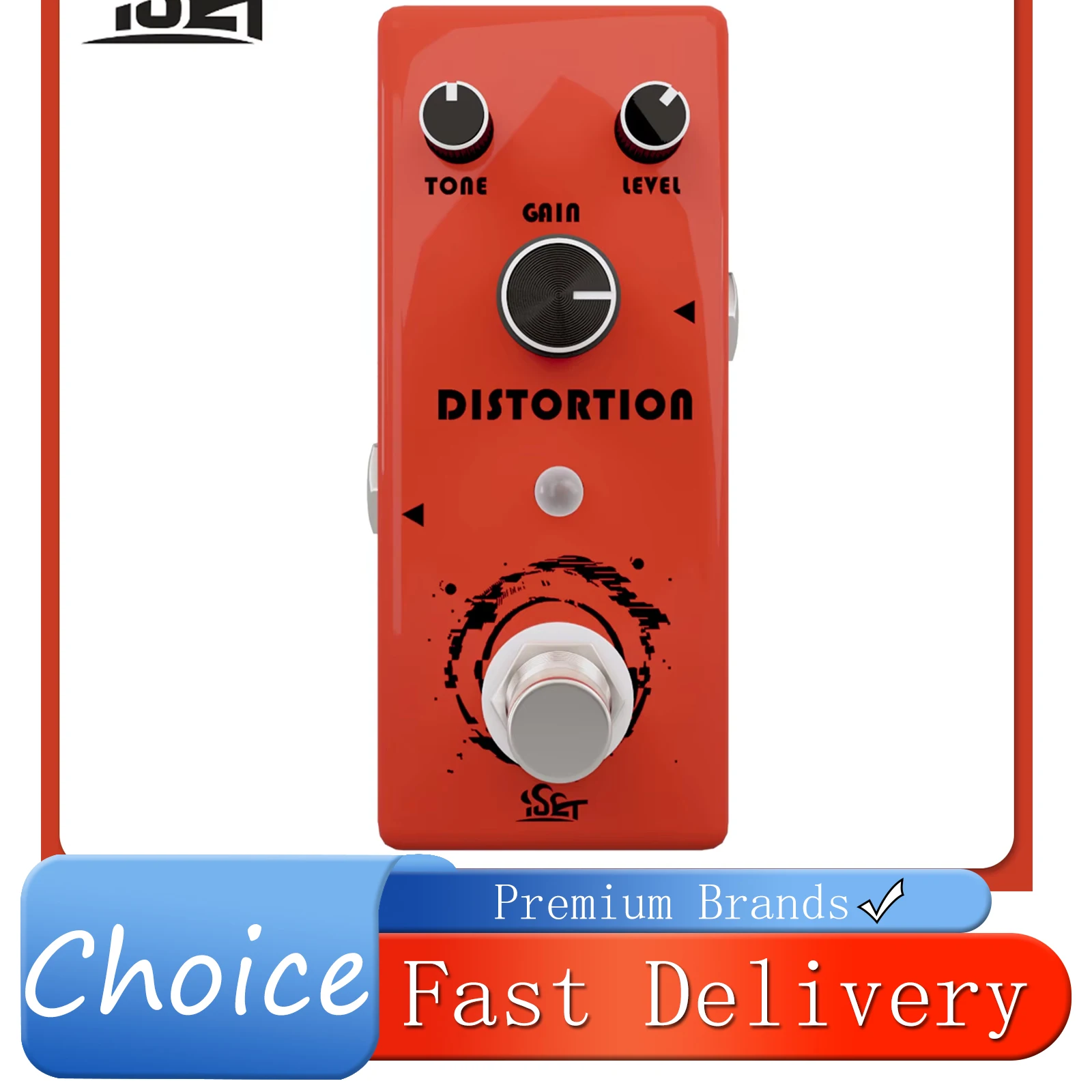 

ISET PD-8 Distortion Electric Guitar Effect Pedal Mini Dist Distortion Effect True Bypass Pedal Electric Guitarra Bass Parts