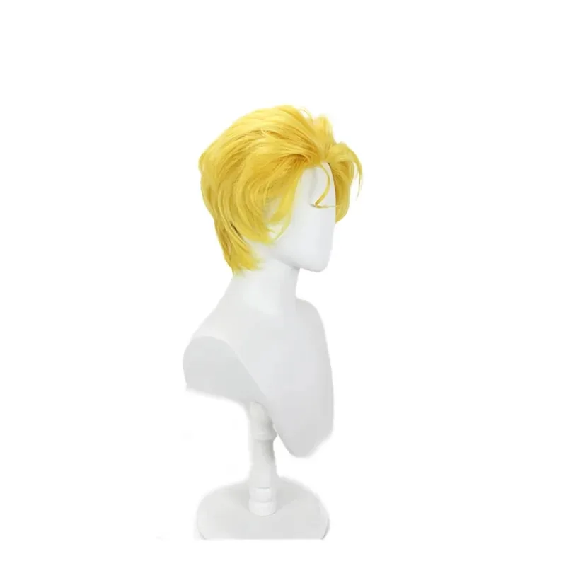 JoJo Kira Yoshikage Anime Cosplay Wig Golden Spiky Hair jk;6