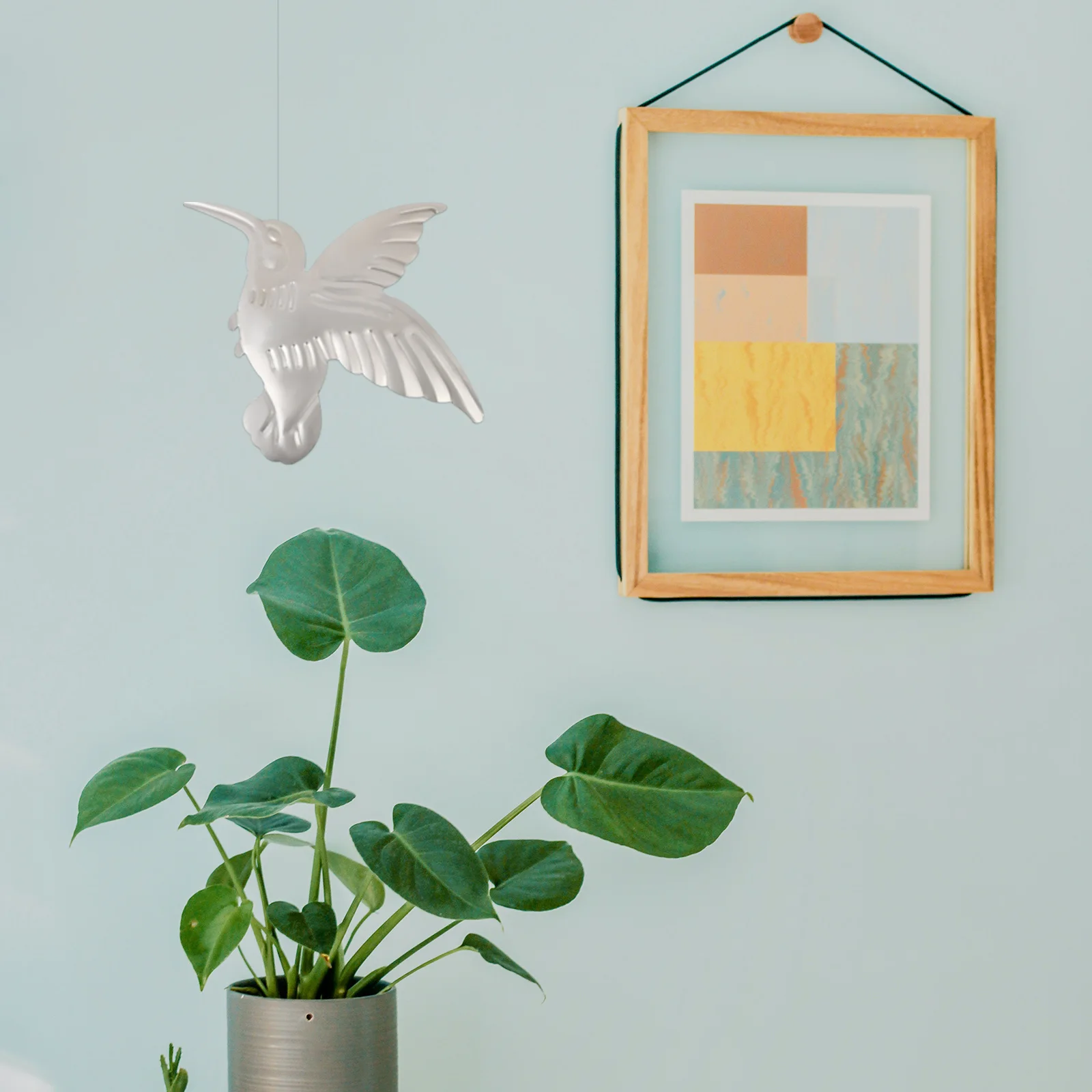 

2 шт. металлические украшения в виде колибри, железное украшение в стиле ретро, настенное подвесное украшение для сада, спальни, гостиной