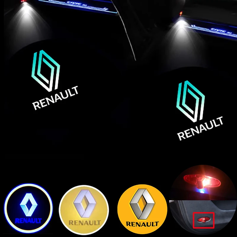 

2Pcs LED Car Door Welcome Light Laser Projector Lamp for Renault Megane / Koleos / Laguna / Talisman / Latitude