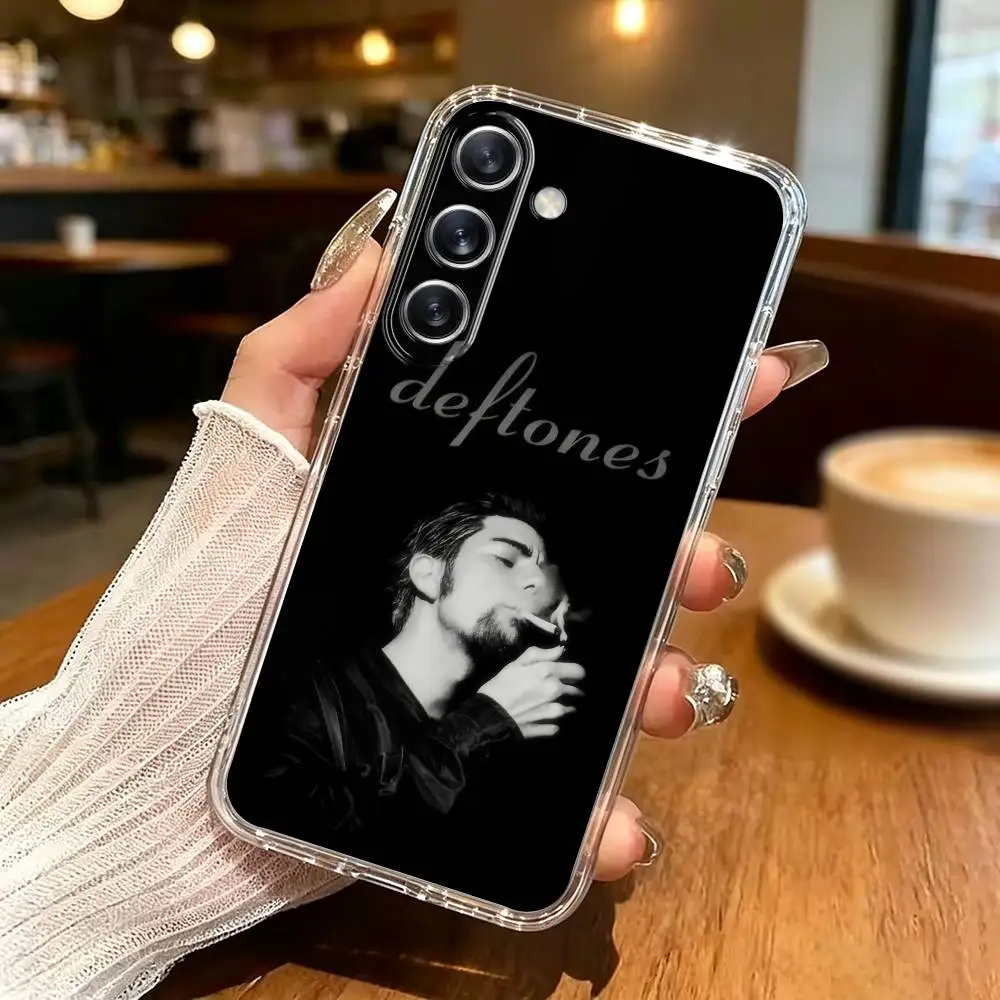 Rock Band D-Deftones Phone Case For Samsung Galaxy A91,80,73,72 ,71,53,52,32 ,31,22,21s,20,Transparent Soft Case