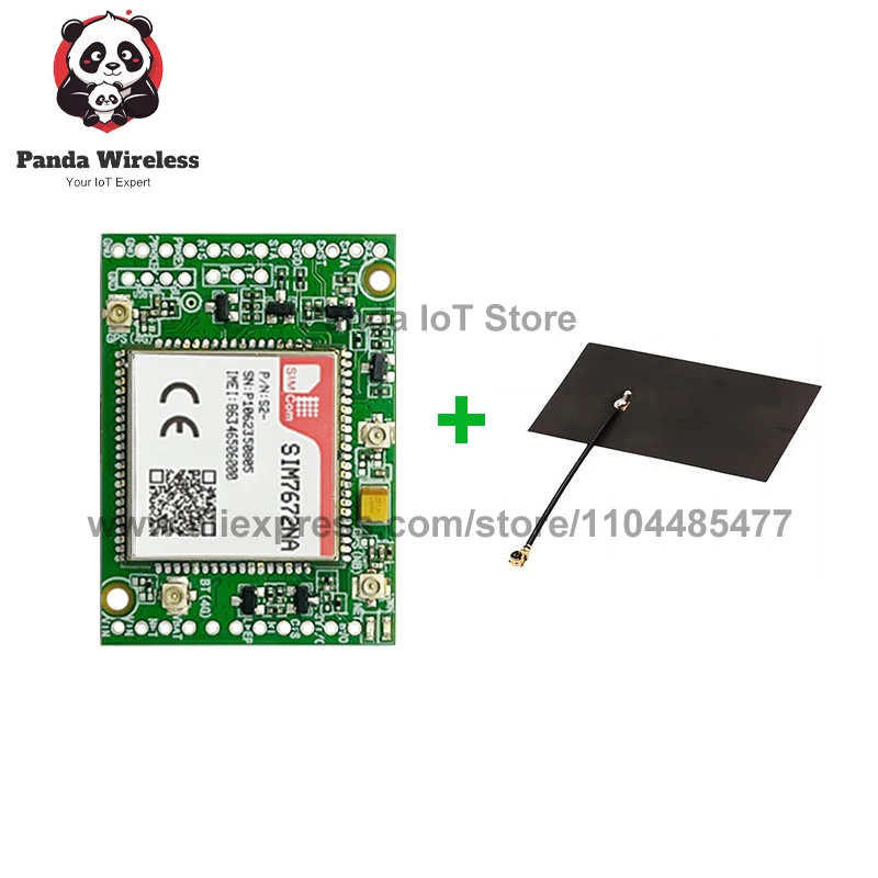 LTE CAT1 4G 2G SIM7672NA Core Board Module without GPS Support B1/B2/B3/B4/B5/B7/B8/B12/B13/B18/B19/B20/B34/B38 FPC Antenna
