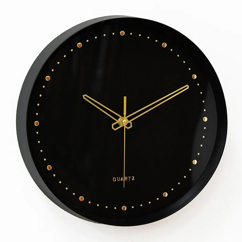 

Luxury Wall Clock Black Creative Plastic Indoor Bedroom Battery Kitchen Clock New Design Orologi Da Parete Living Room Decor