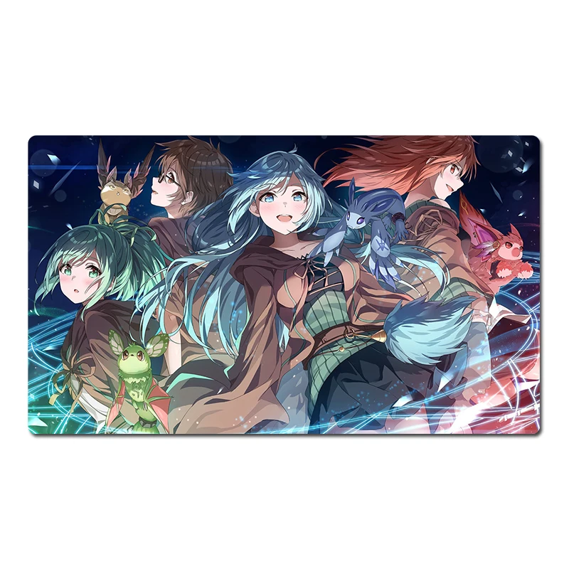 

YuGiOh Charmer Deck Playmat TCG CCG Коврик для коллекционных карточных игр Коврик для мыши Настольный игровой коврик Бесплатная сумка 60x35 см