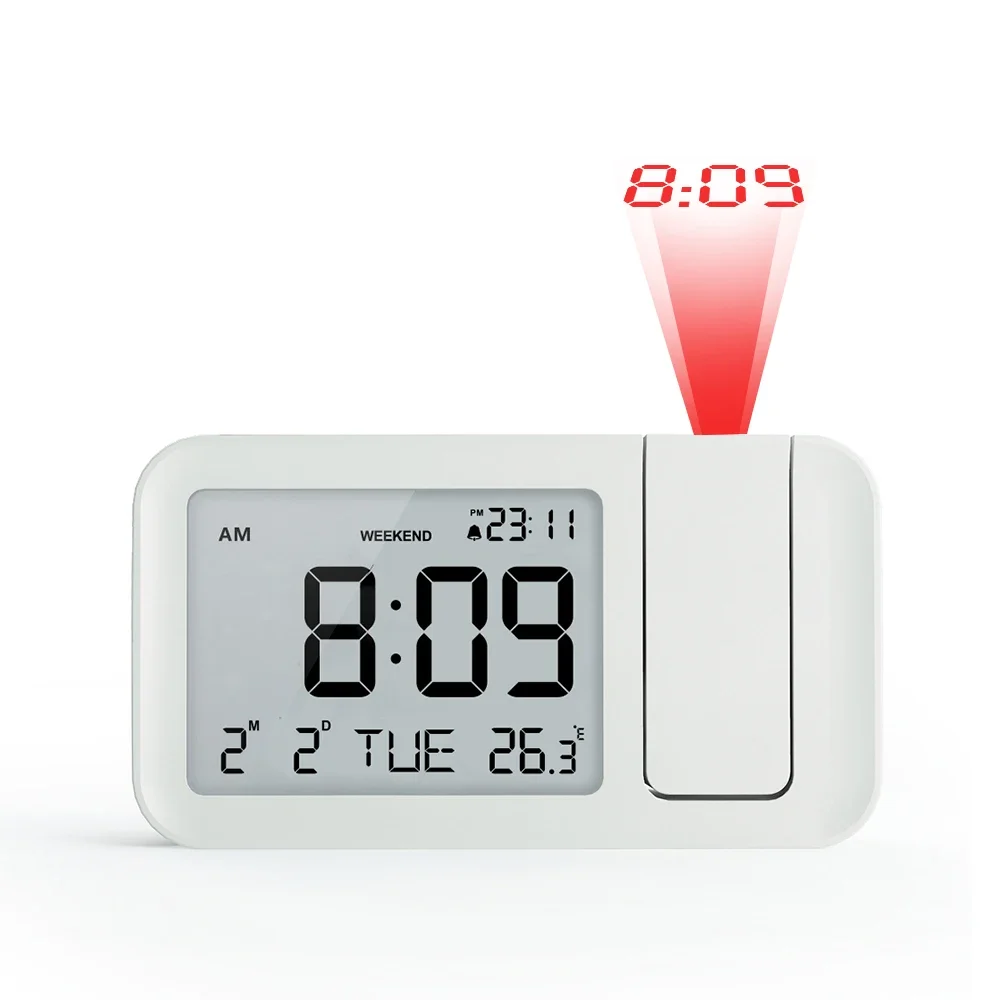 4 Levels Adjustable For Screen Backlight Brightness Usb Connect For Bedroom Use Projection Alarm Clock
