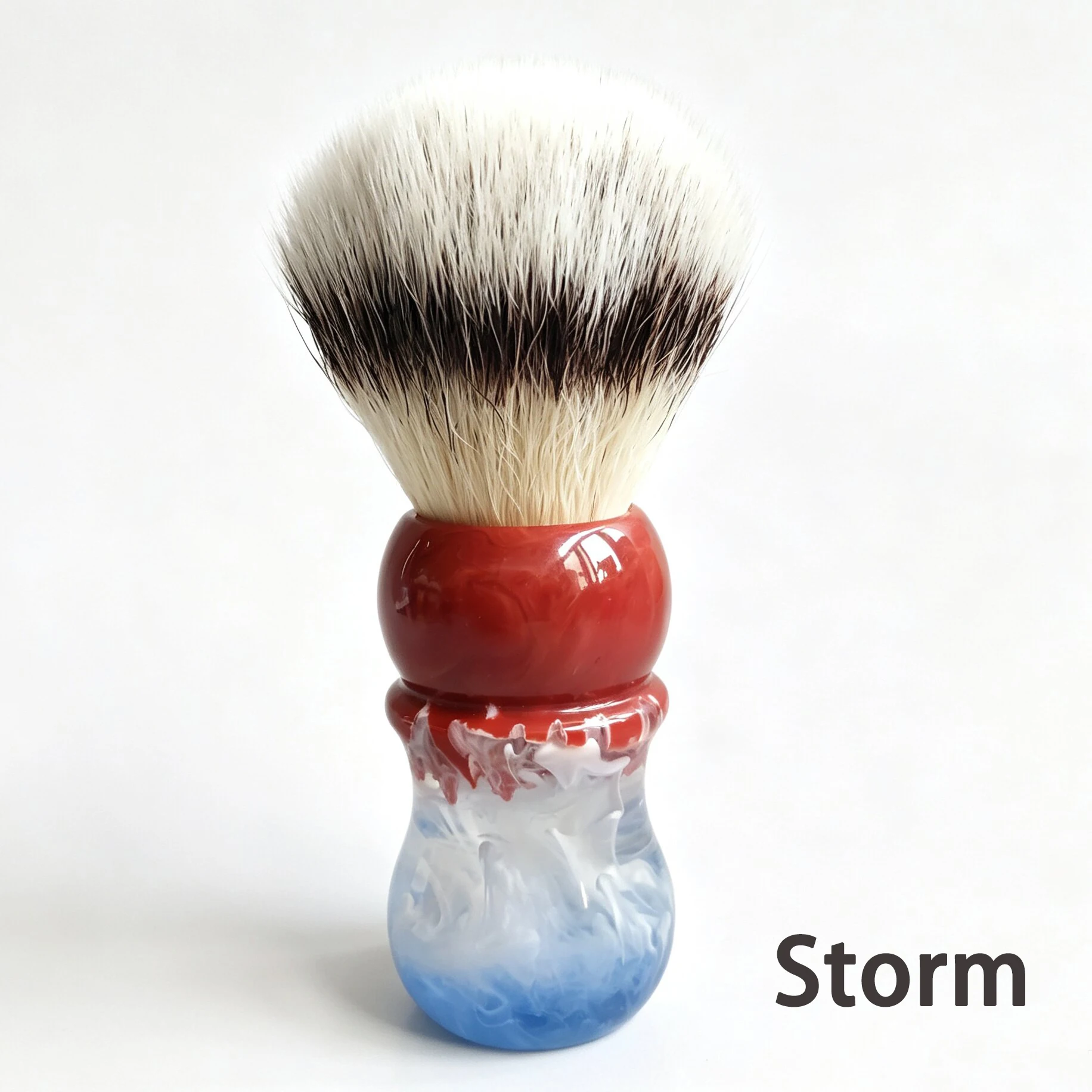 Dscosmetic Gentle Breeze CN6 Synthetic Hair Shaving Brush Worm Resin Handle Shave Brush for Man Wet Shaving