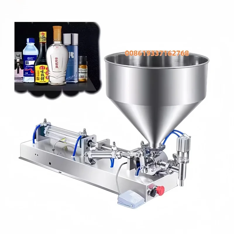 

Semi Automatic Ice Cream Water Liquid Honey Juice Sauce Soft Drink Tomato Paste Filling Machine