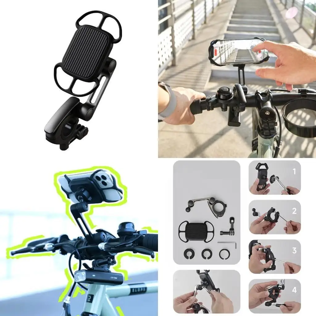 

Y1UB Крепление для телефона на мотоцикле с защитой от сотрясений и устойчивый держатель для телефона на велосипеде для любых с