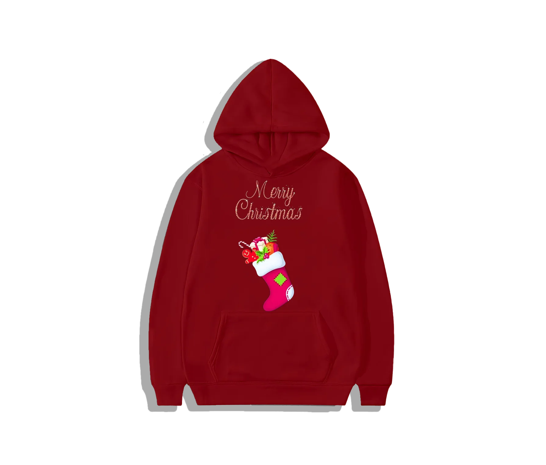

Christmas stocking gift Men Hoodie Clothing New Year presents Santa Claus Men's Cotton Hooded Sweatshirt Man Hoodies Sweatshirts