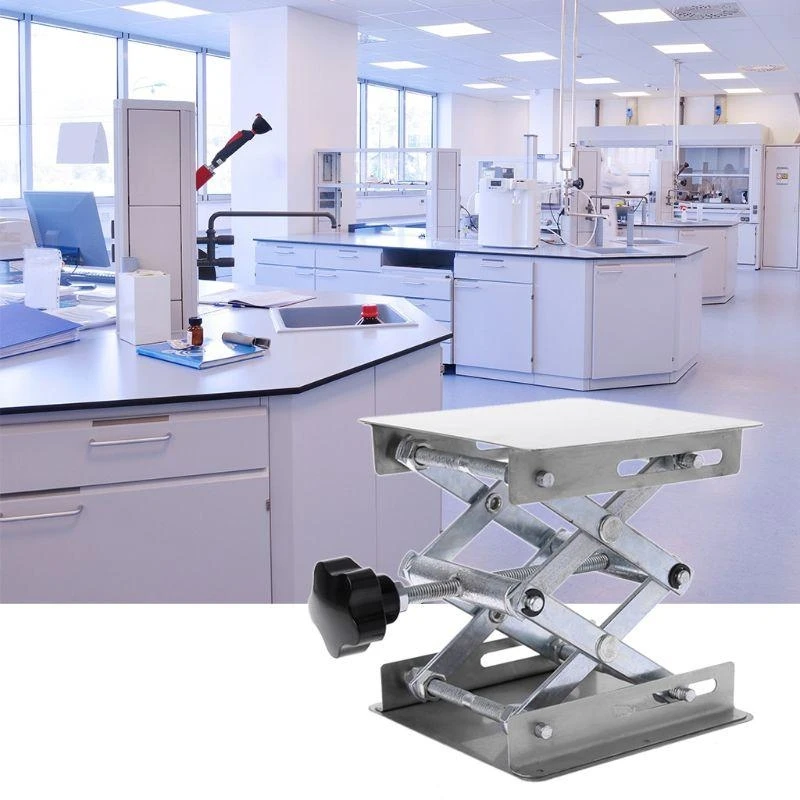 Y1AD Laboratory Lifting Platform Stand Scissor Rack for Chemistry & Biology Stainless