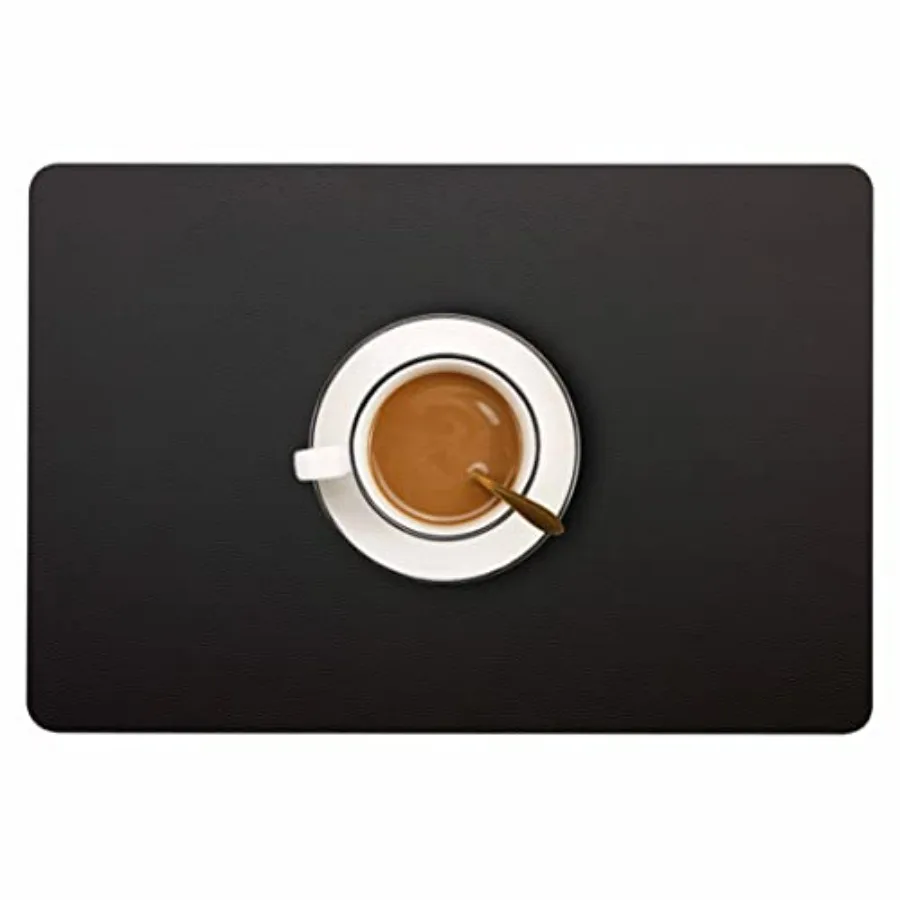 

Wipeable Placemats Leather Table Mats Waterpro Heat-Resistant Easy to Clean for Dining Table Kitchen Table