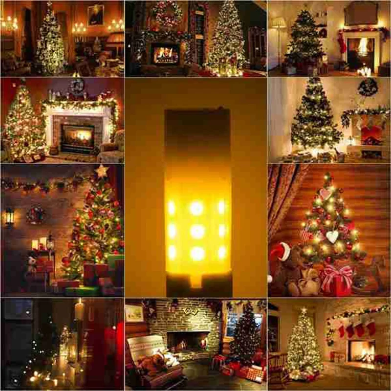 

ABMR-4 Pcs G4 Bulbs 1400-1800K 12V Low Voltage Flame Lamp Atmosphere Decoration Holiday Bulb Chandelier Crystal Bulb DC12V