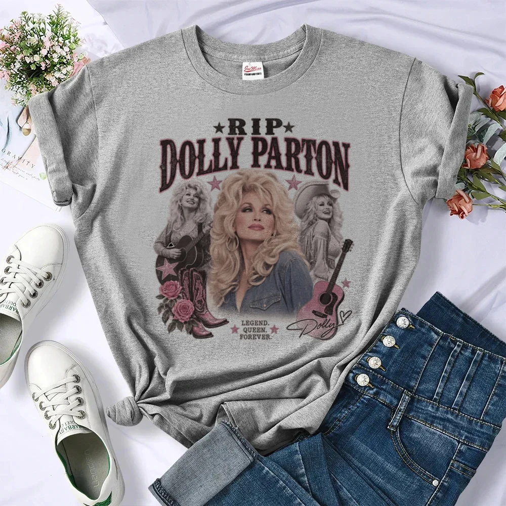 Dolly Parton shirt female Retro korean fashion dollette jojifuku cute tshirt cute clearance sales manga Retro funny