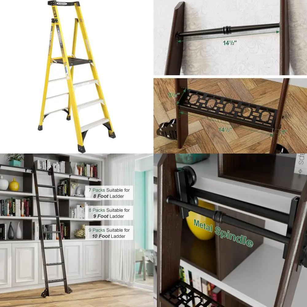 Aluminum Podium Ladder Werner PD7304 Type IAA, 4-Foot, Yellow