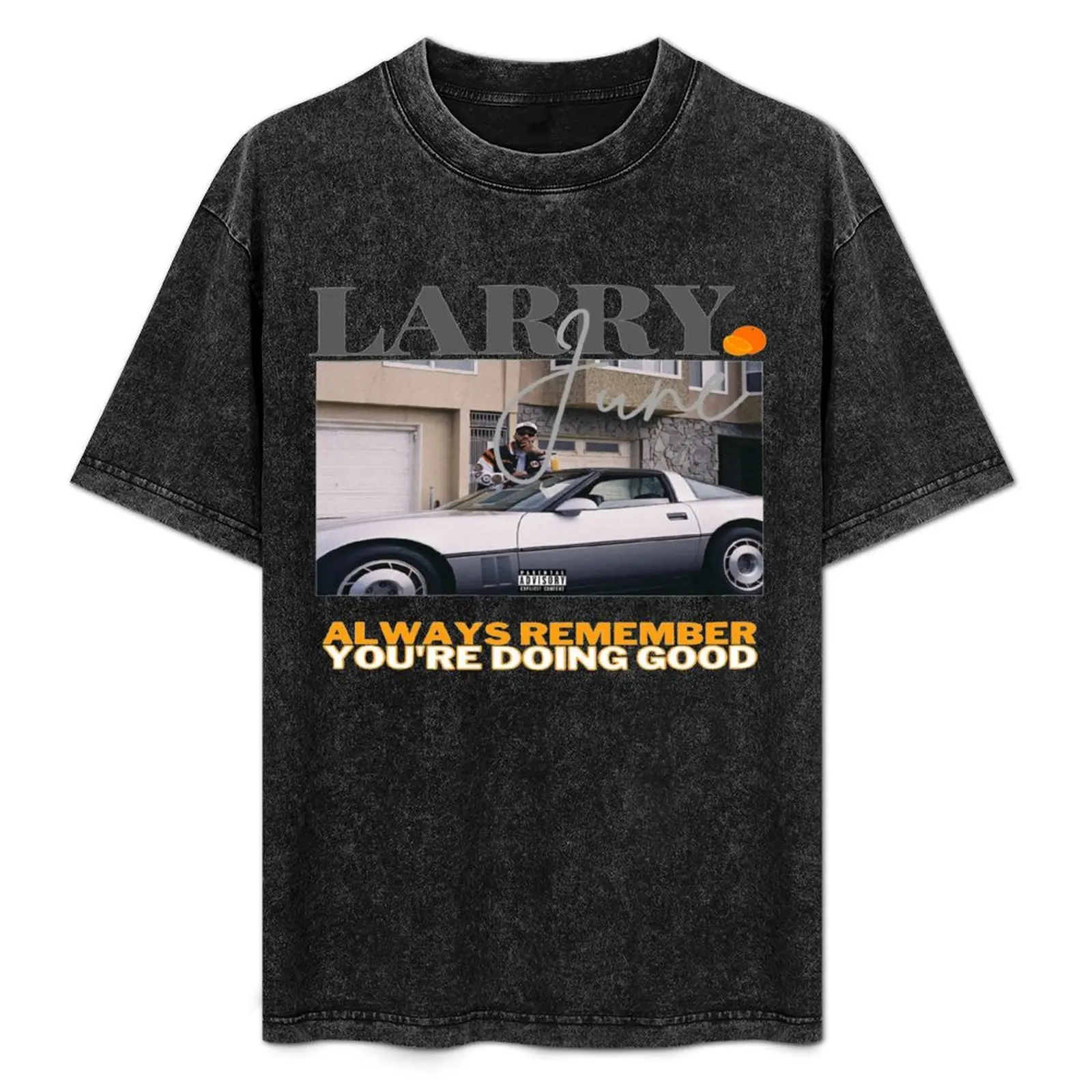 

LARRY JUNE T-Shirt Casual Loose Fit Short Sleeve T-Shirt