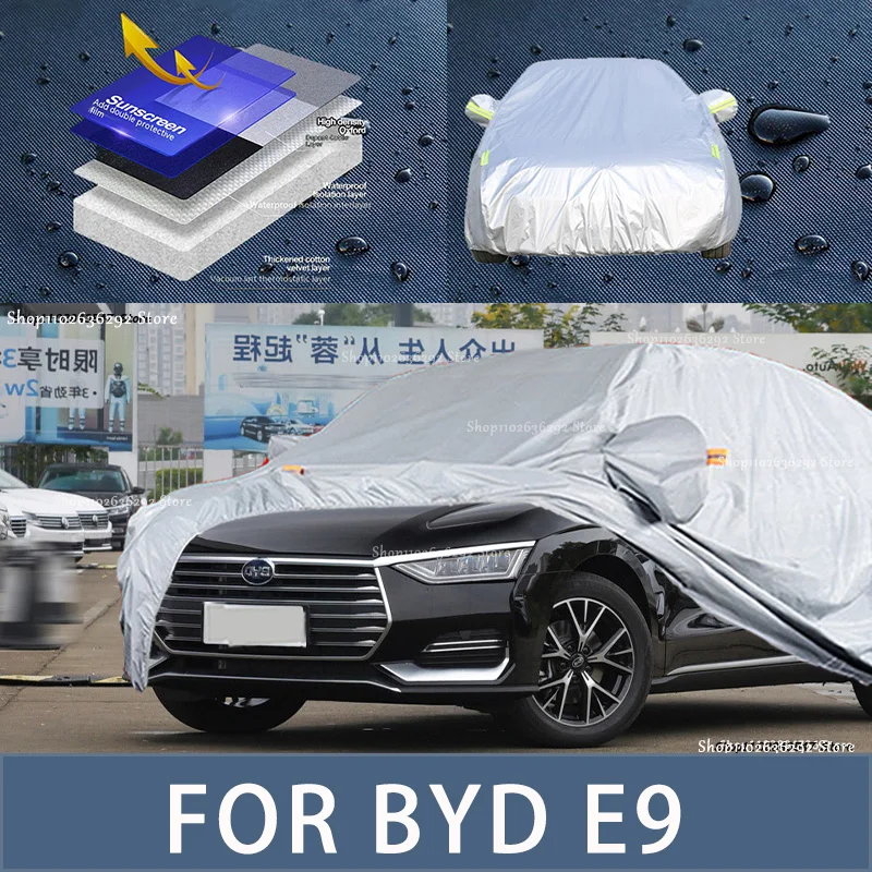 

For BYD E9 Outdoor Protection Full Car Covers Snow Cover Sunshade Waterproof Dustproof Exterior Car accessories