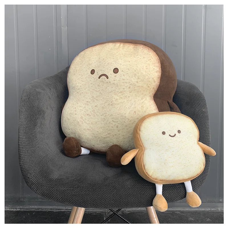 Toast Brot Kissen Lebensmittel Plüsch Spielzeug Gefüllte PlushToast Sofa Kissen Cartoon Puppe Spielzeug oder Kinder Erwachsene Geschenk Hause Schlafzimmer Decor geburtstag