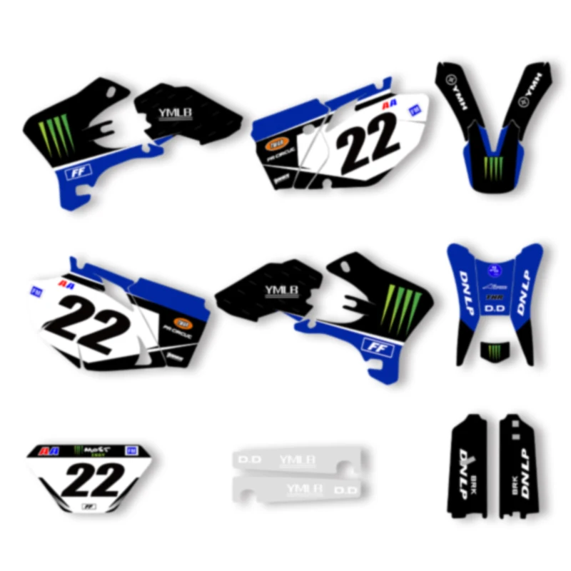 

SPACE Custom Motorcycle Graphics Background Decal for YAMAHA 2003 2004 2005 YZF250 450 Stickers Kits 003