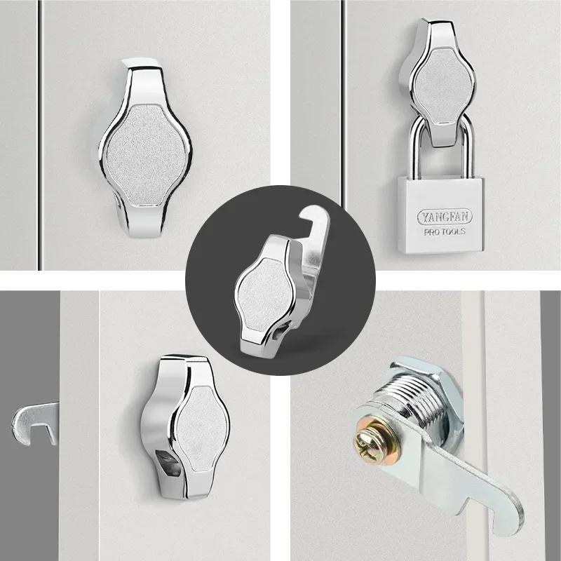 Cabinet Door Padlock Keyless Mechanical Cam Lock Zinc Alloy Mechanical Door Lock Furniture Padlock Cabinet Mailbox Hardware