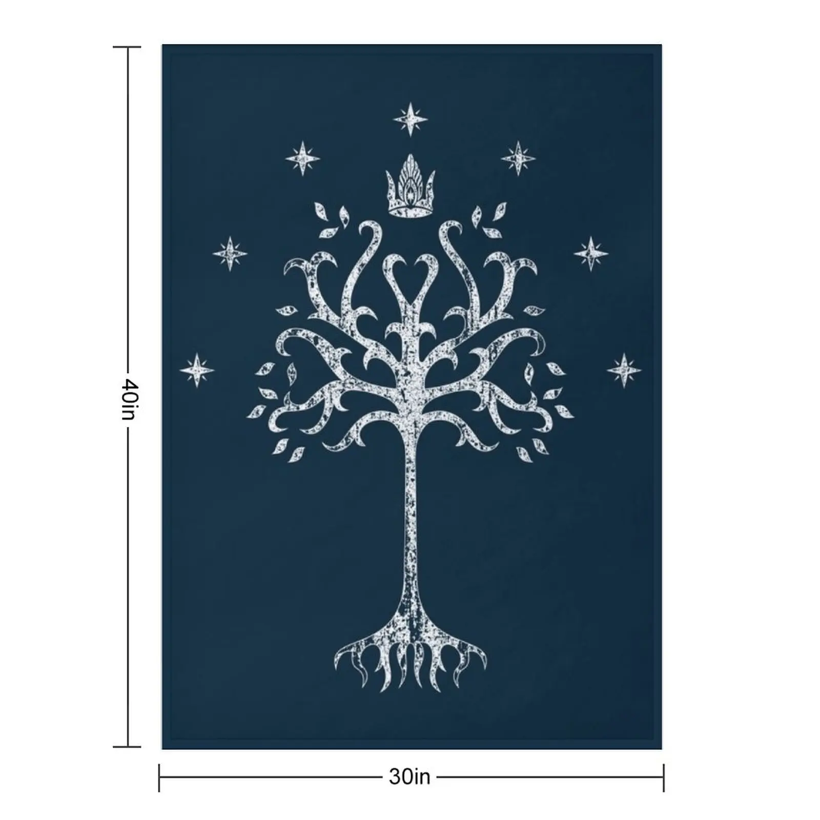 The White Tree Crest Throw Blanket Multi-Purpose for babies Hairy Heavy Blankets