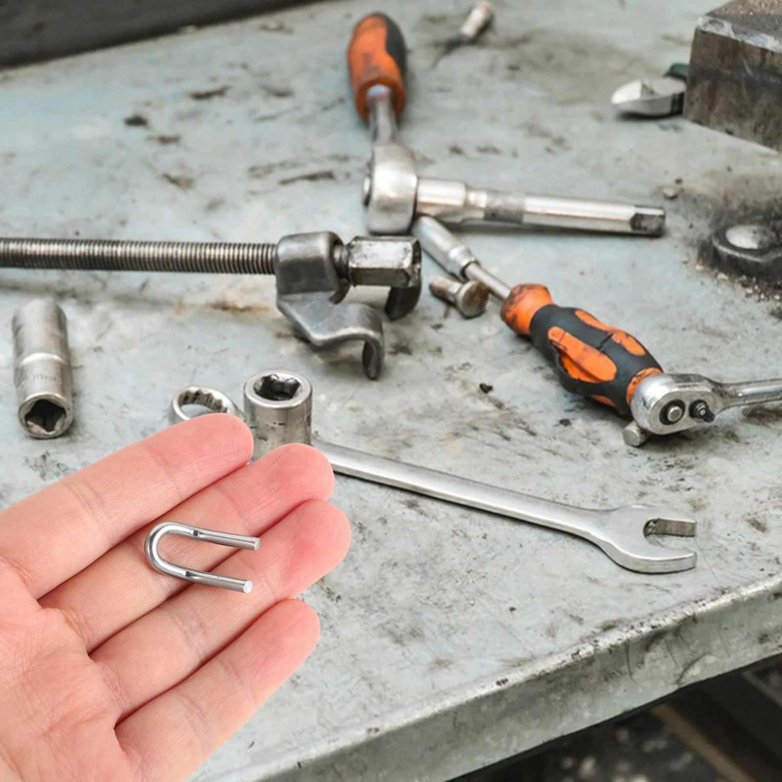 

4Pcs Motorcycle Exhaust Spring Hook U-Shaped Design Durable Anti-Corrosion Ideal for Pipe Modification Fasteners