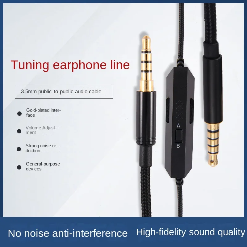 

Audio Cable Accessory for Logitech G233 G433 G PRO X Wireless Gaming Headset Cable Headphone Audio Line 200CM