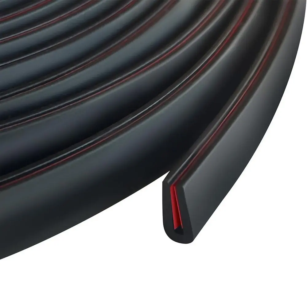 

New U-Shape Edge Protector Strip Trim Rubber Waterproof Edge Trim Strip 3 Meters Car Door Guard Seal