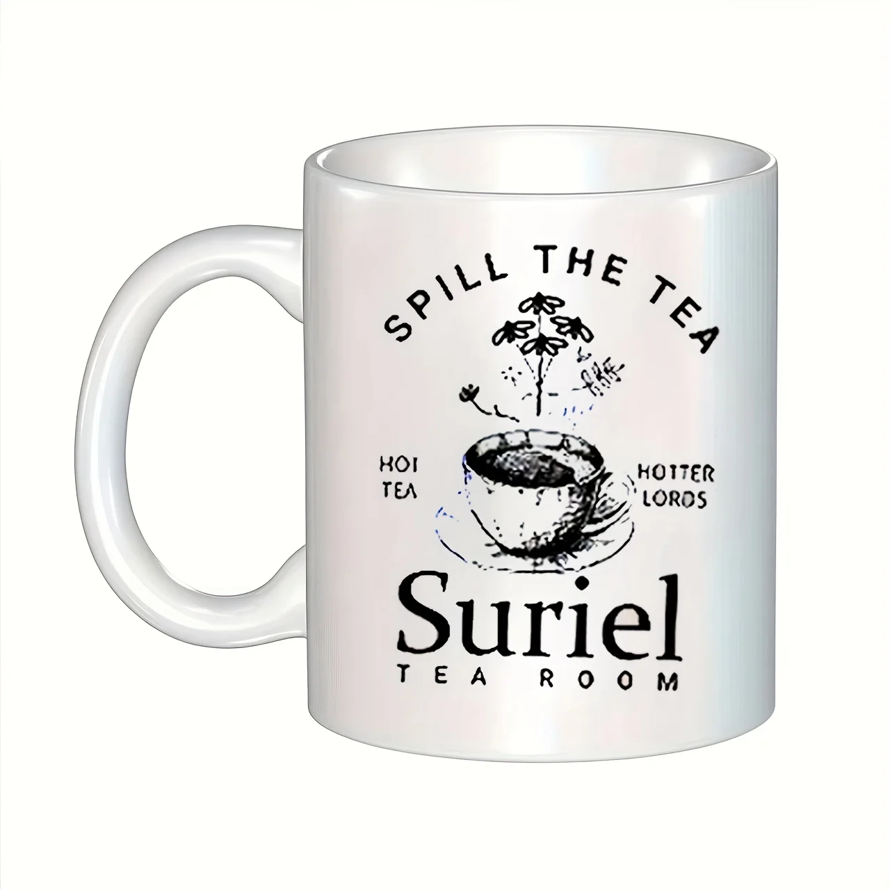 

Эмалированная кофейная кружка Suriel Tea Room — изолированная керамическая кружка, многоразовая, можно стирать в машине, подходит для горячих и холодных напитков