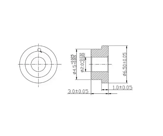 10pcs/lot double desk Copper base small bearing metallurgical parts Powder Metallurgy oil mini bearing copper sleeve