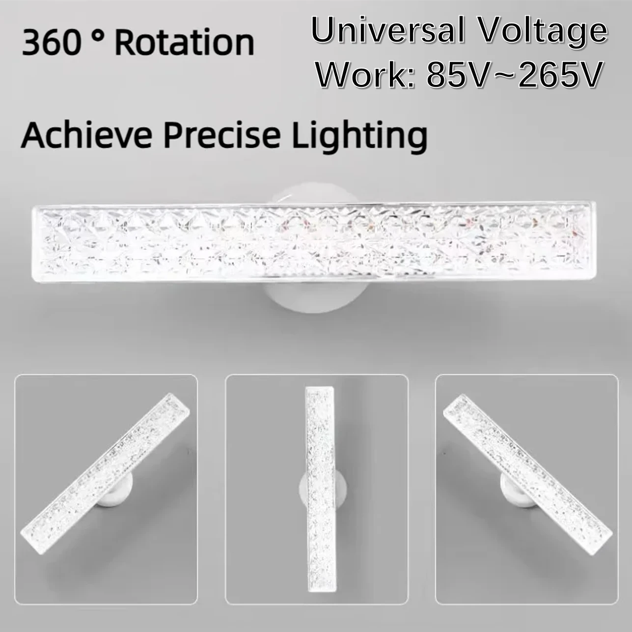 Bezpłatny pasek RGB 360° °   Obrotowa lampa kryształowa LED E27Base, lampa garażowa sufitowa lampa robocza żarówka o wysokim prześwicie do dekoracji, warsztat