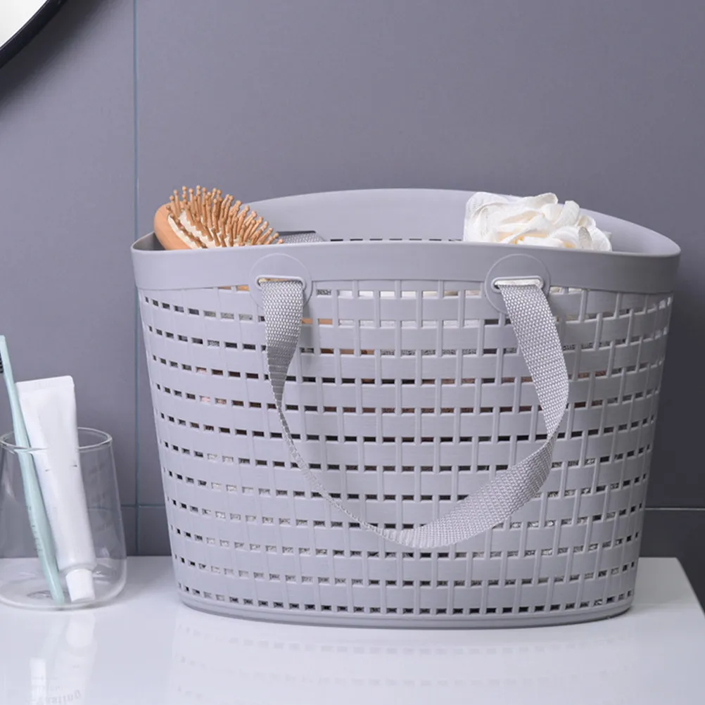 

Набор из 2 пластиковых корзин с перфорацией для хранения мелочей в ванной, прачечной, спальне