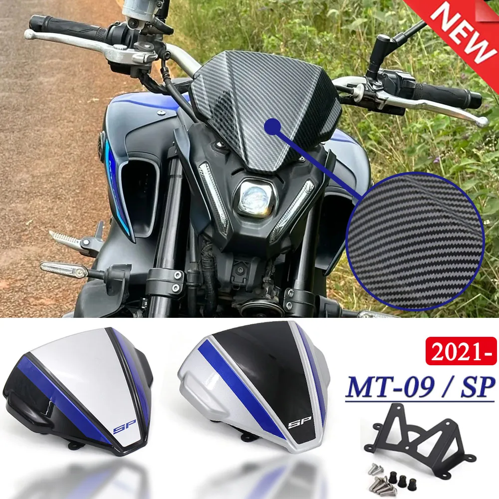 

Motorcycle Sport Windshield Visor Special Painting Windscreen Fits For YAMAHA MT-09 MT 09 MT09 SP FZ-09 FZ09 2021 2022 2023