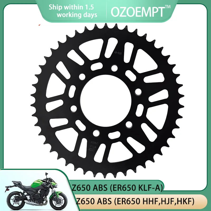 

Задняя звездочка для мотоцикла OZOEMPT 520-46T, подходит для Z650 ABS (ER650 HHF,HJF,HKF, Φ, KMFAN,KNFAN,NPFAN) Z650 RS (ER650MNF) 22