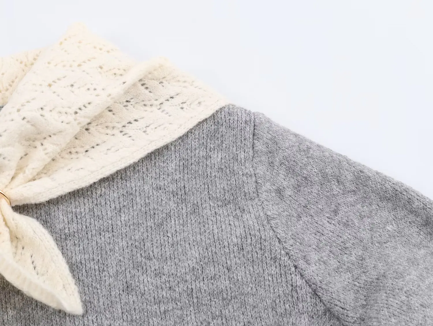 Nieuwe modieuze gebreide sjaal in Europese en Amerikaanse stijl met zoete stijl en leeftijdverminderende top