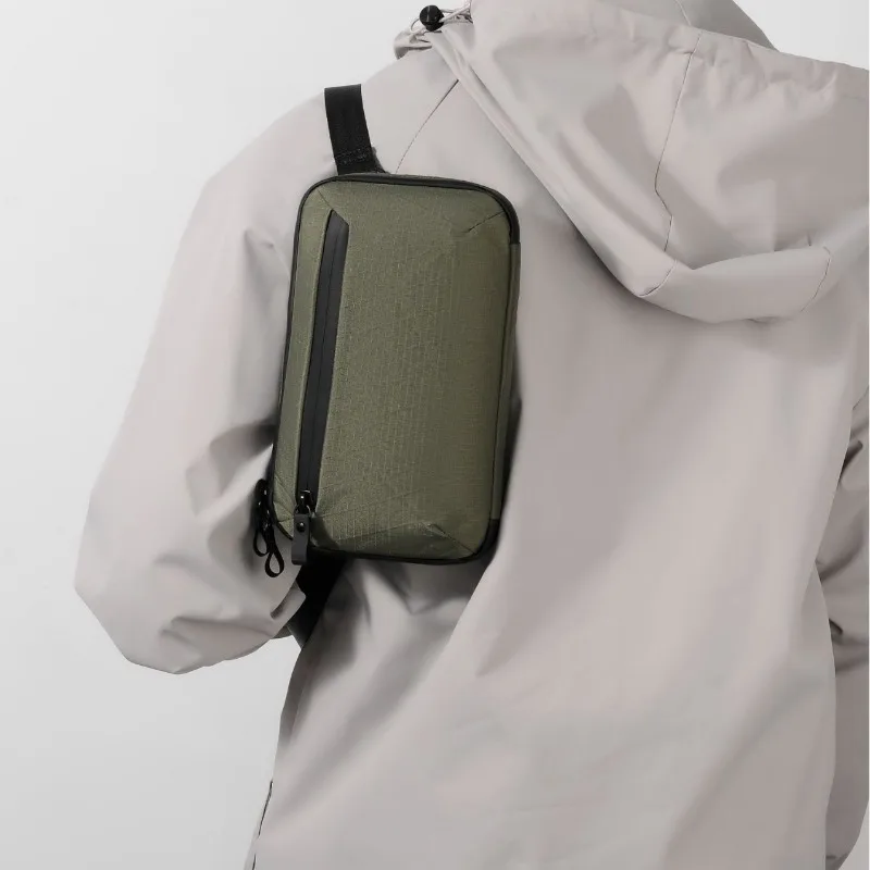 Fashionable outdoor X-PAC waterproof waist bag, chest bag, crossbody sports storage bag